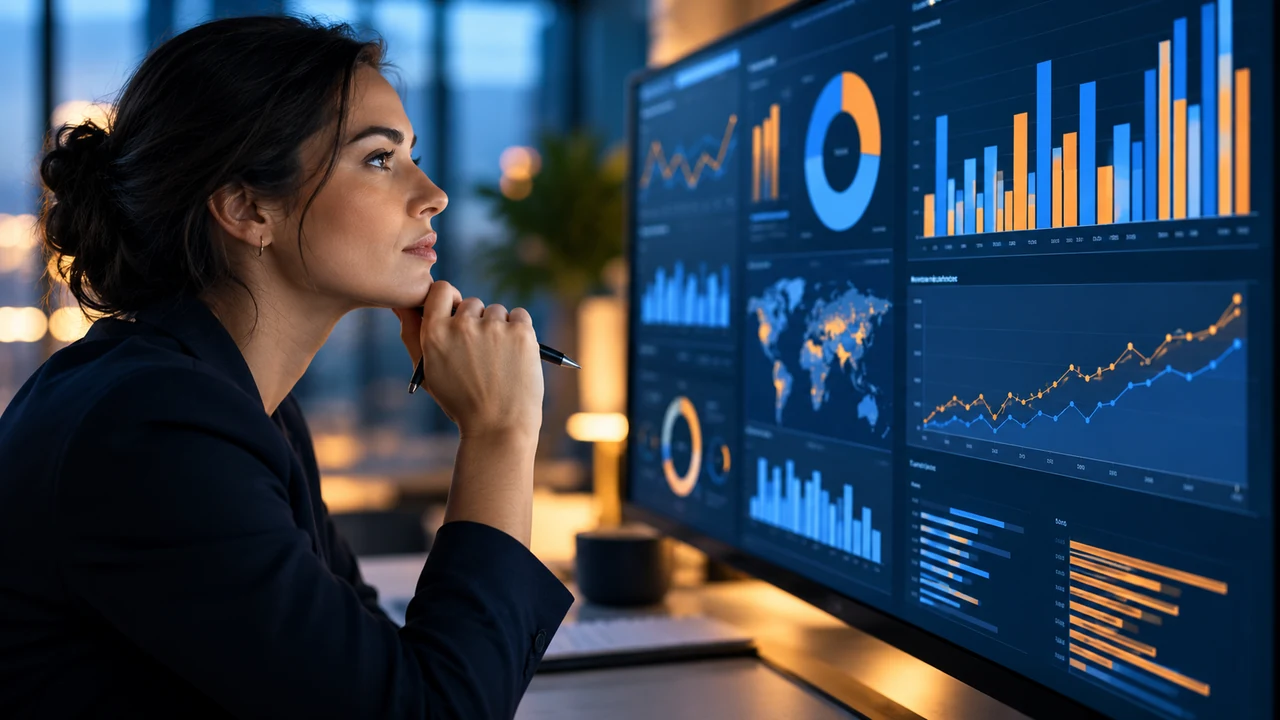 Illustration: Data analytics and dashboards